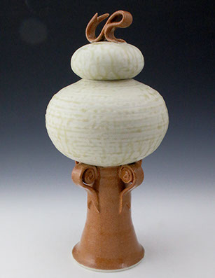 Bulbous Lidded Jar